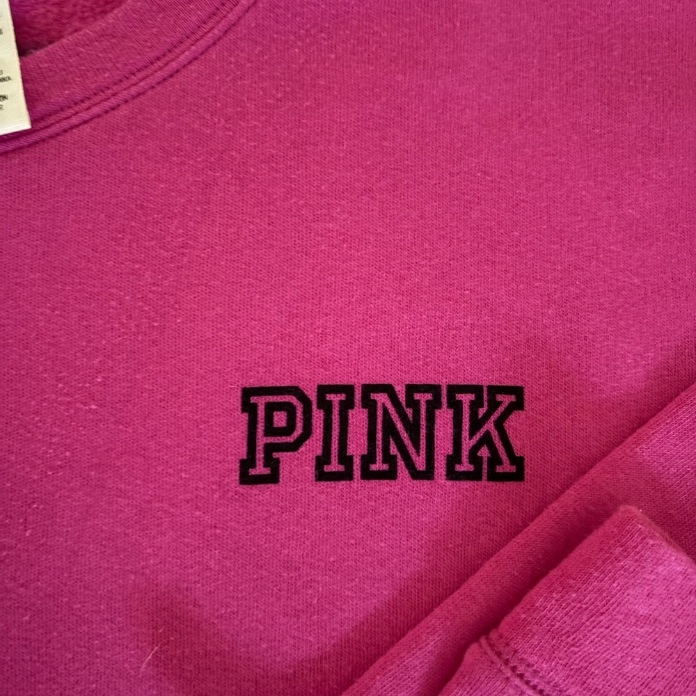 PINK Victoria's Secret Fuchsia Long Sleeve Tee - Picture 3 of 4